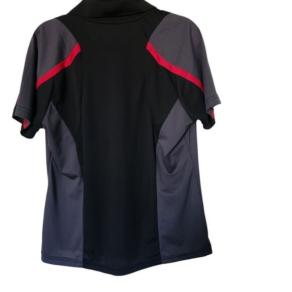 Exteme Performance Ladies Tour de Cure Black,Gray,Eed Polo Shirt Size XL - Picture 2 of 7